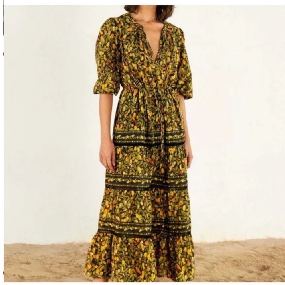 Farm Rio Star Fruits Maxi Dress size medium - Picture 2 of 10